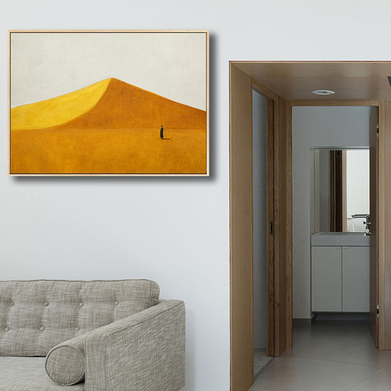 Brehn | Skandinavischer Stil Flachland Leinwanddruck Naturlandschaft Wandkunst Dekor in hellen Farben