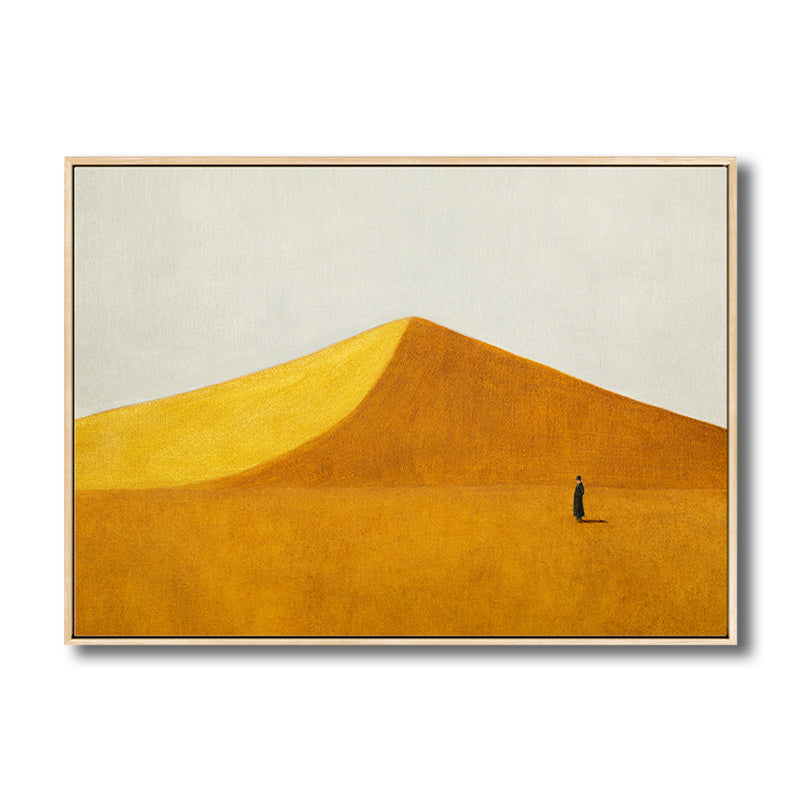 Brehn | Skandinavischer Stil Flachland Leinwanddruck Naturlandschaft Wandkunst Dekor in hellen Farben