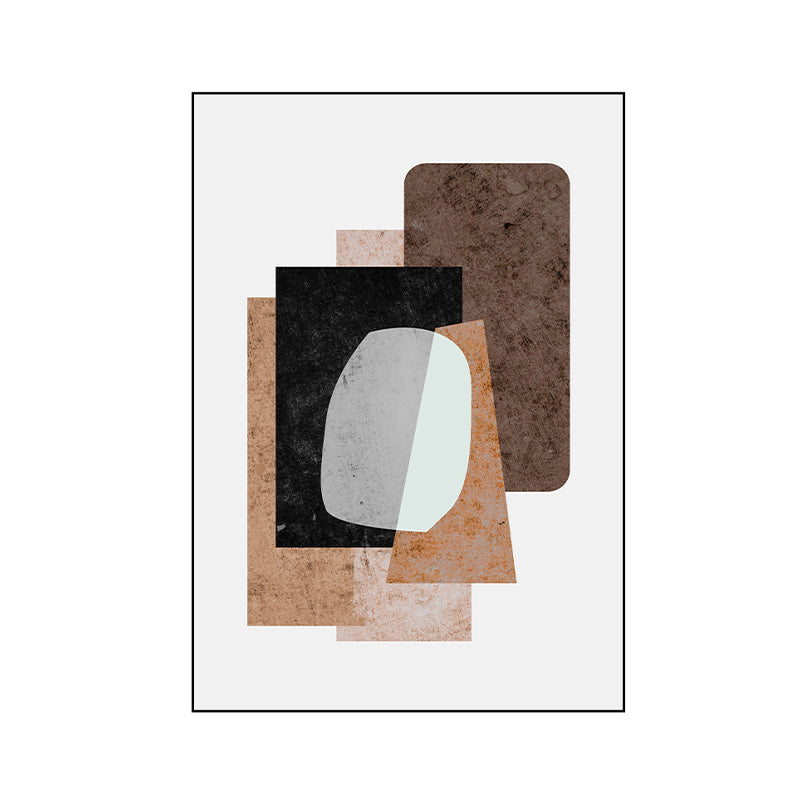 Brehn | Neuartiges Muster Leinwand Abstrakter Expressionismus Texturiert Wandkunst Dekor in Helle Farbe