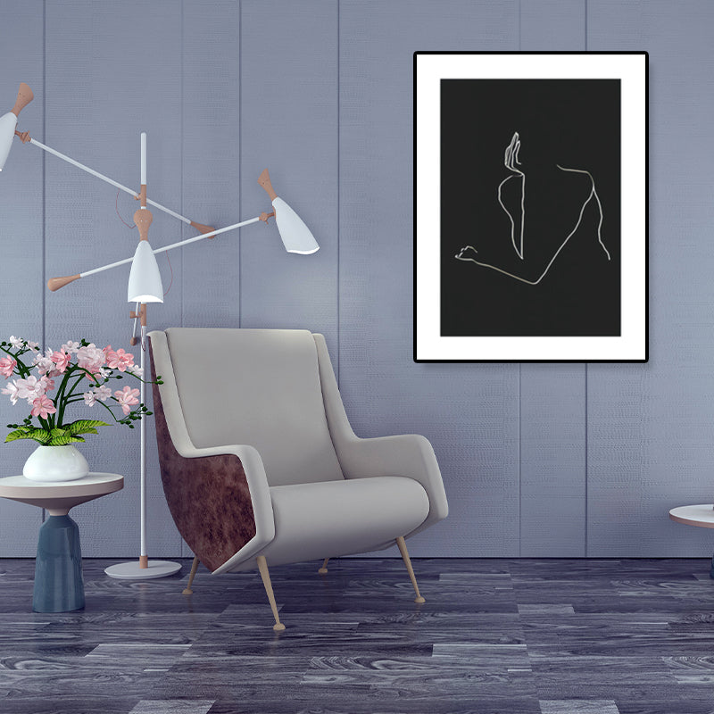 Brehn | Figurenmuster Eingewickelt Leinwand Abstrakter Expressionismus Texturiertes Zuhause Galerie Gemälde