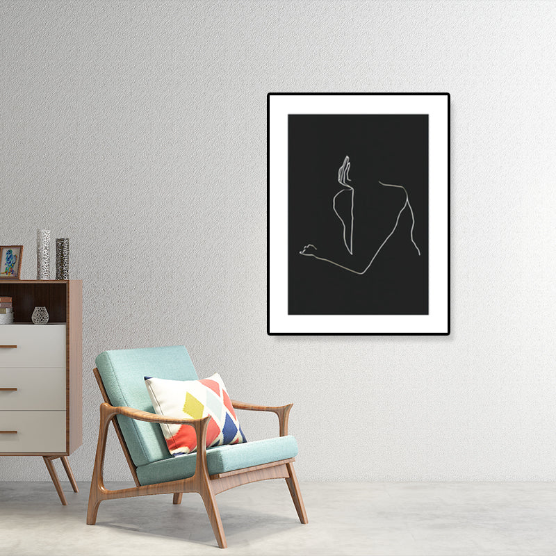 Brehn | Figurenmuster Eingewickelt Leinwand Abstrakter Expressionismus Texturiertes Zuhause Galerie Gemälde
