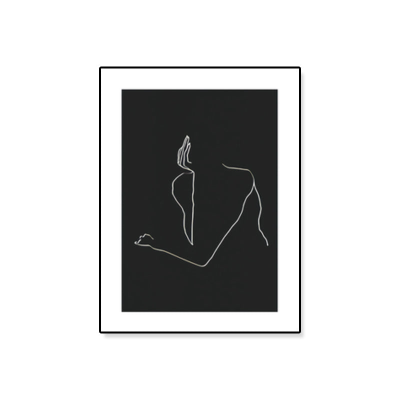 Brehn | Figurenmuster Eingewickelt Leinwand Abstrakter Expressionismus Texturiertes Zuhause Galerie Gemälde
