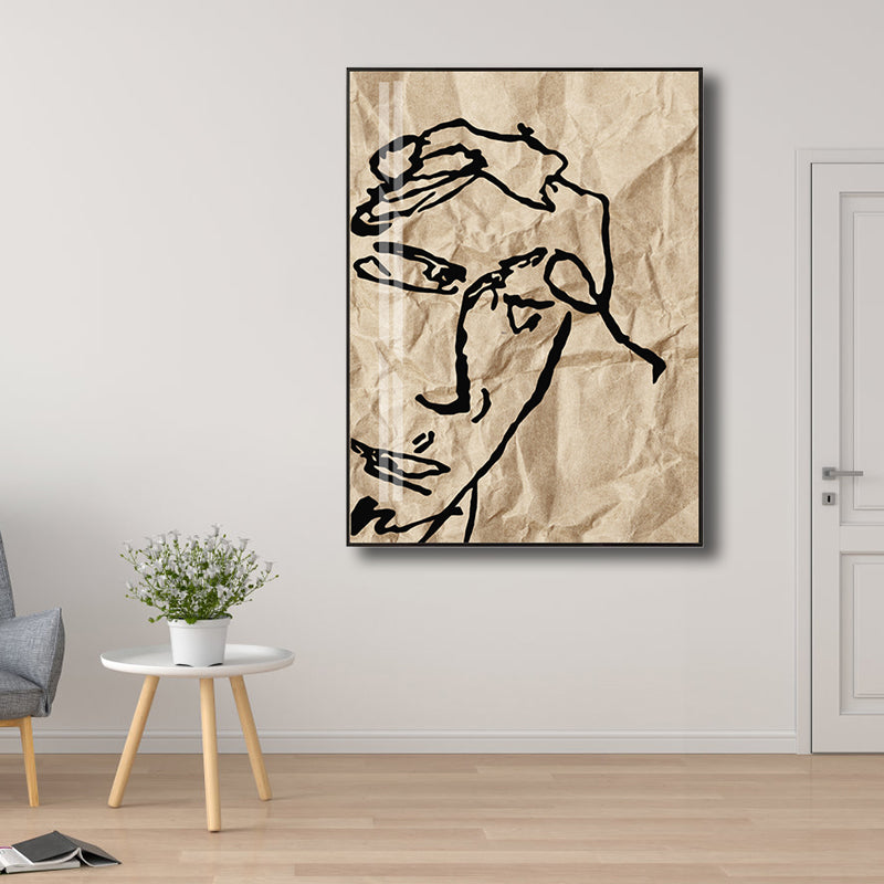Brehn | Weiches Farb-Abstract-Muster-Gemälde Texturiertes Skandinavisches Wohnzimmer Leinwand Wandkunst