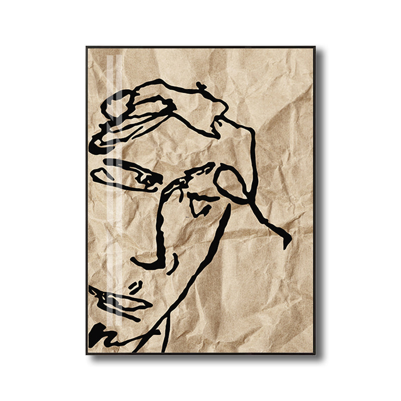 Brehn | Weiches Farb-Abstract-Muster-Gemälde Texturiertes Skandinavisches Wohnzimmer Leinwand Wandkunst