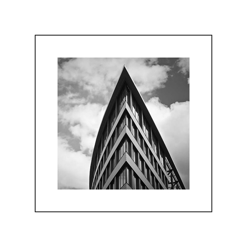 Brehn | Fotografie Architektur Wandkunst Druck in dunkler Farbkanvas Wanddekoration, strukturiert
