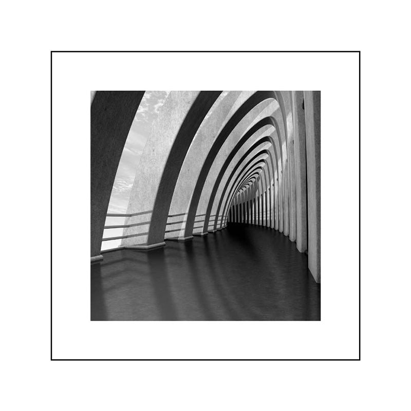Brehn | Fotografie Architektur Wandkunst Druck in dunkler Farbkanvas Wanddekoration, strukturiert