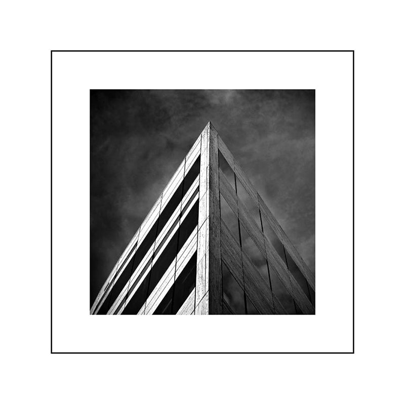 Brehn | Fotografie Architektur Wandkunst Druck in dunkler Farbkanvas Wanddekoration, strukturiert