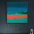 Brehn | Blaue Landschaft Leinwanddruck Go Surfing Pop Art Texturierte Wanddekoration für die Wohnrauminnenausstattung