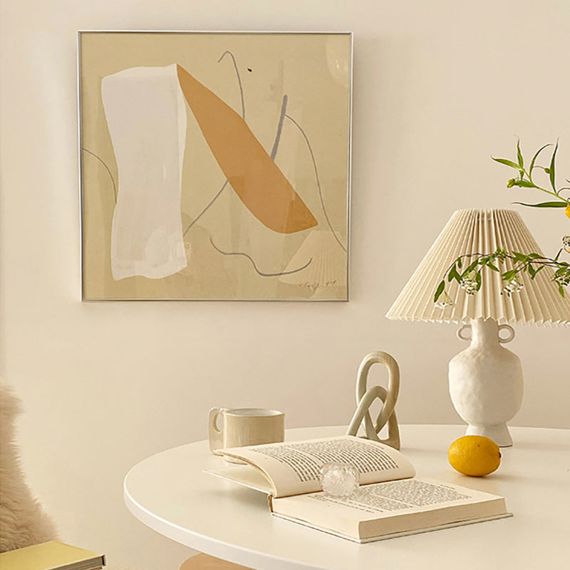 Brehn | Ungleichmäßiges Muster Wandkunst Dekor Mädchen Schlafzimmer Abstrakte umwickelte Leinwand in Pastellfarbe