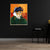 Brehn | Mixed Media Moderne Kunst Druck mit Spoof Van Gogh Selbstporträt Muster in Dunkler Farbe