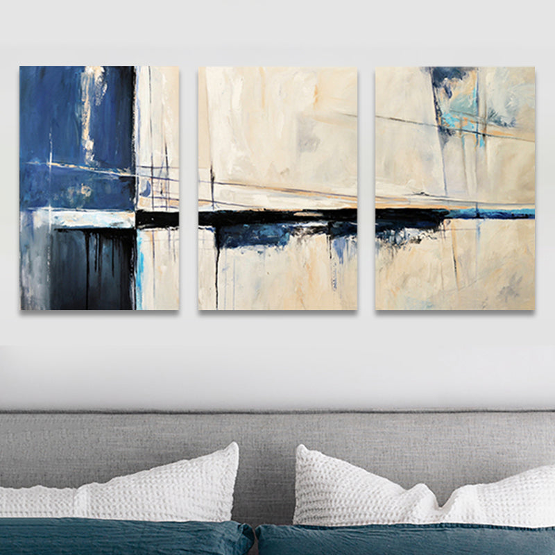 Brehn | Devise Muster Wandkunst Dekor abstrakter Expressionismus Mehrteiliges Schlafzimmer Leinwanddruck