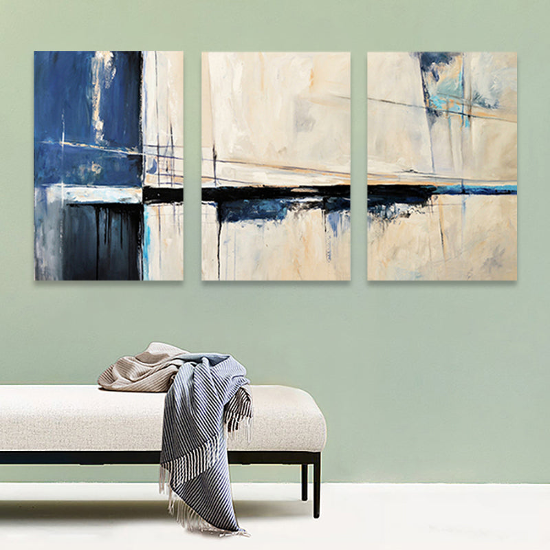 Brehn | Devise Muster Wandkunst Dekor abstrakter Expressionismus Mehrteiliges Schlafzimmer Leinwanddruck