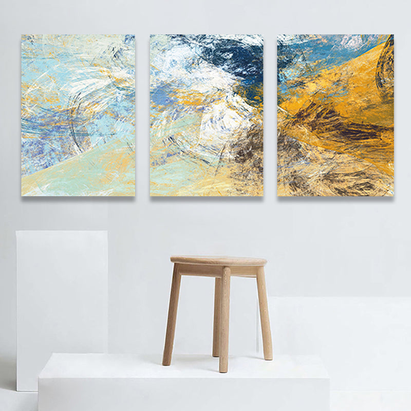 Brehn | Devise Muster Wandkunst Dekor abstrakter Expressionismus Mehrteiliges Schlafzimmer Leinwanddruck