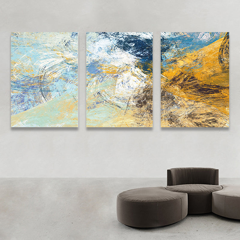 Brehn | Devise Muster Wandkunst Dekor abstrakter Expressionismus Mehrteiliges Schlafzimmer Leinwanddruck