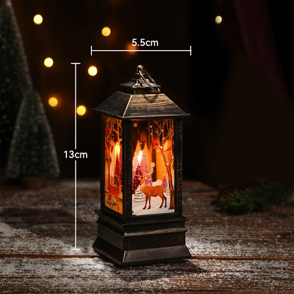 Dekorative Weihnachts-Öllampe im Retro-Stil