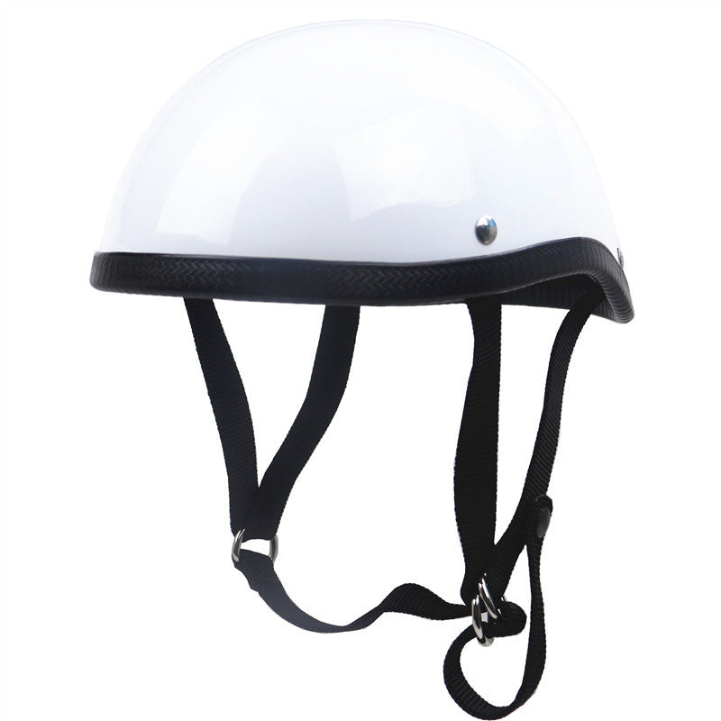 Klassischer Vintage Motorradhelm Brehn