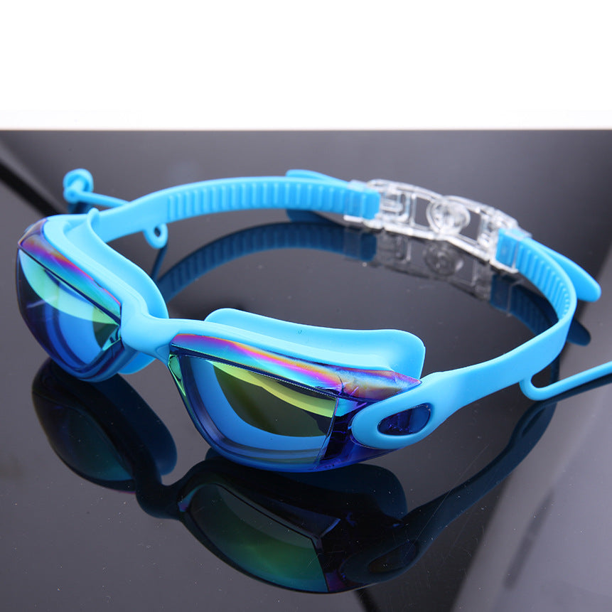 Premium Schwimmbrille Set mit Verstellbarem Kopfband und Schutzhaube Brehn
