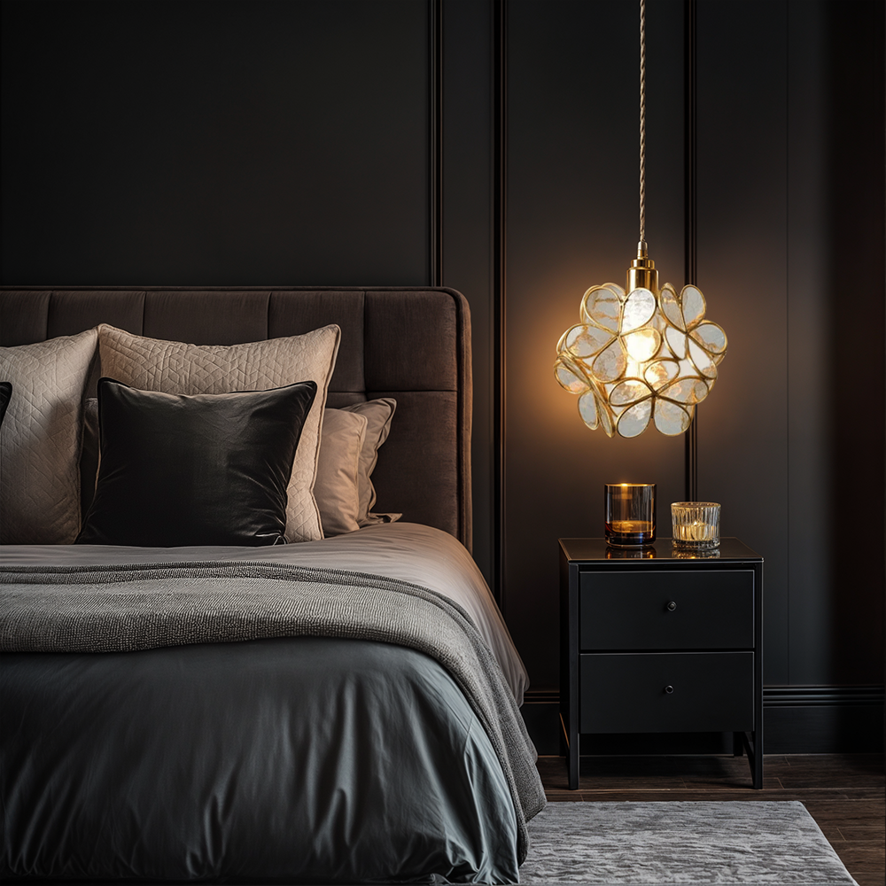 Brehn | Moderne Blumenform Glas LED Pendelleuchte