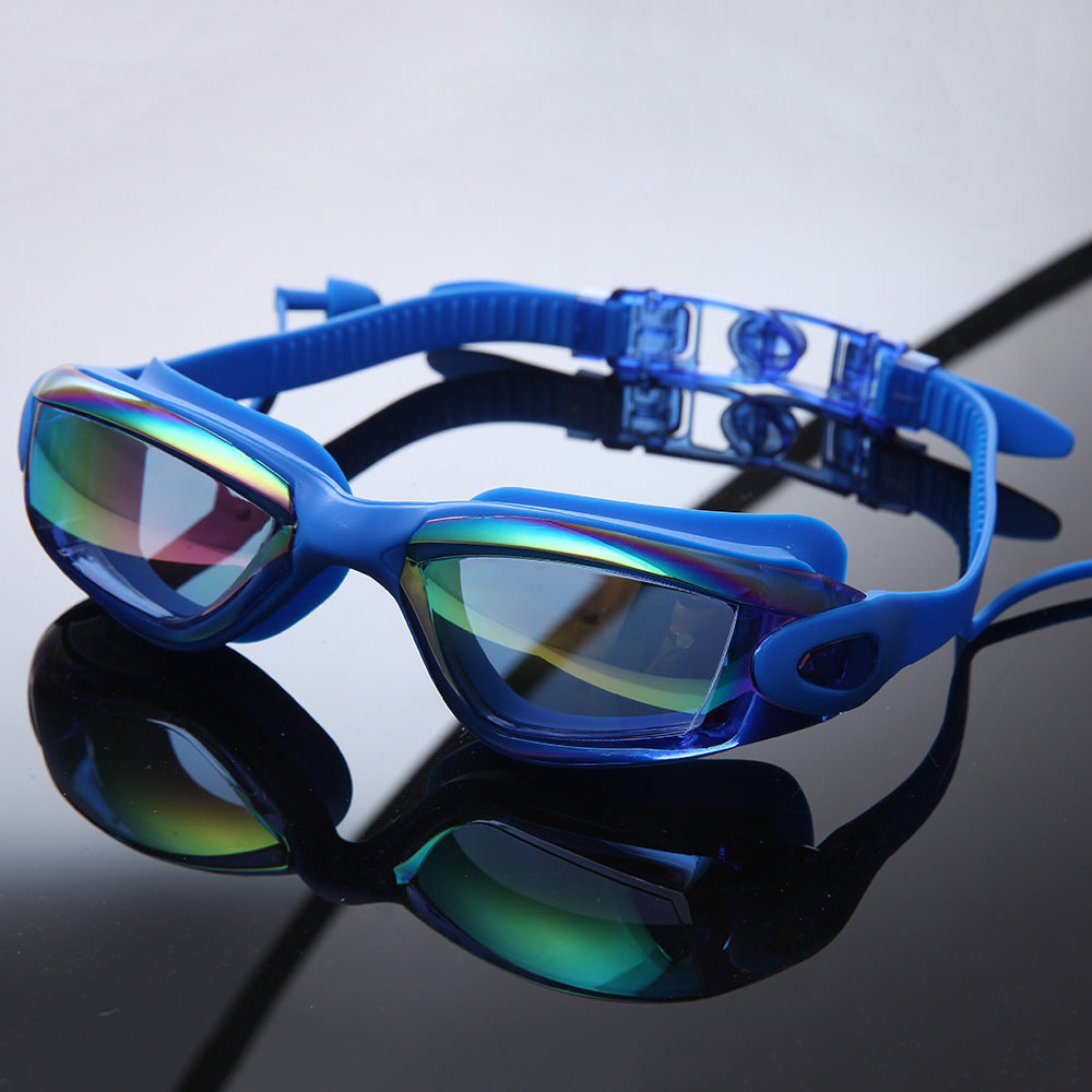 Premium Schwimmbrille Set mit Verstellbarem Kopfband und Schutzhaube Brehn
