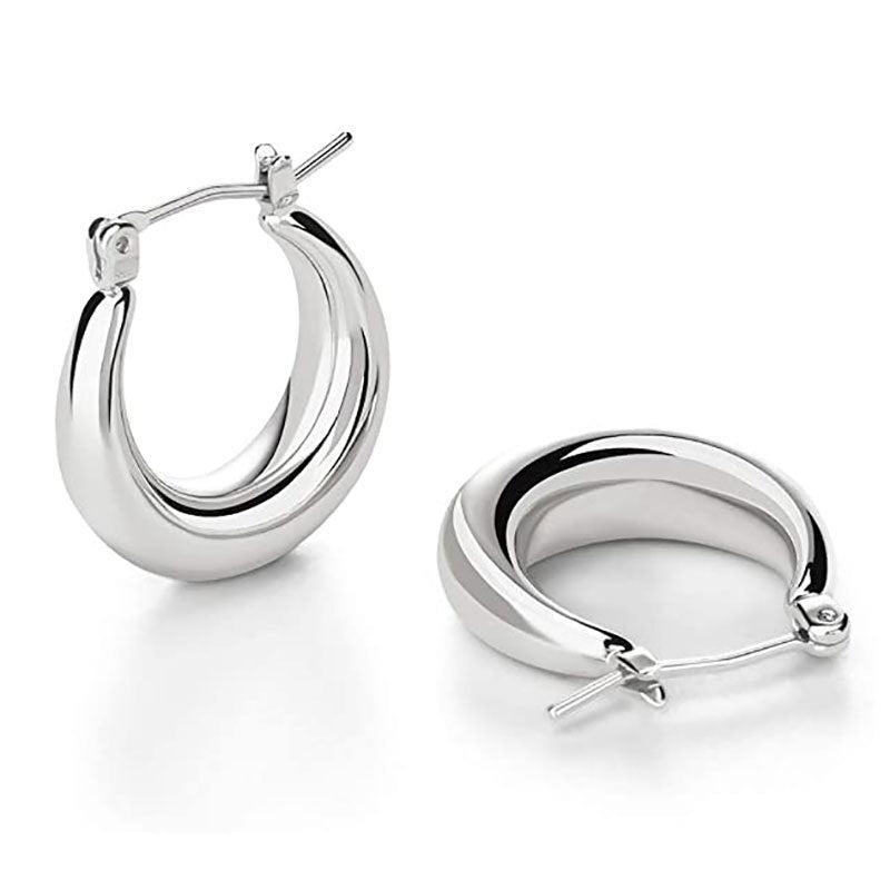 Moderne Sleek Creolen Brehn