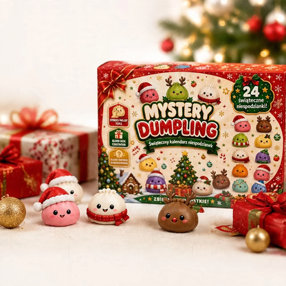 Weihnachts-Adventskalender mit 24 Quetschfiguren