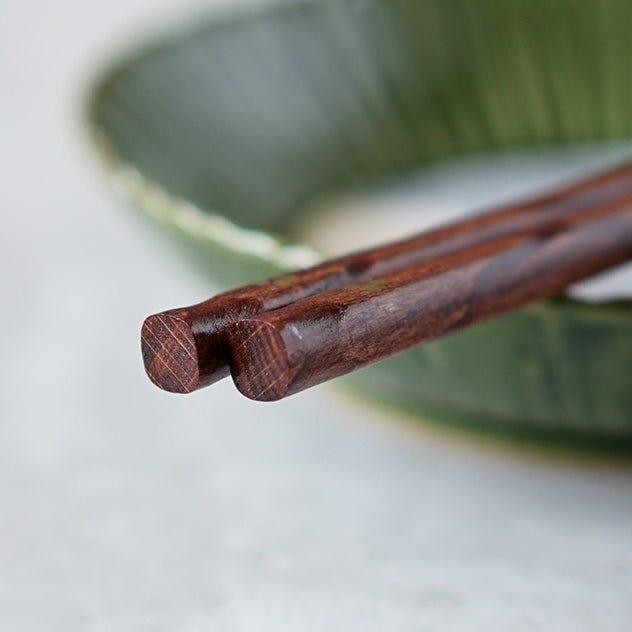 Japanischer Goldene Sakura Holz-Essstäbchen Set | Brehn