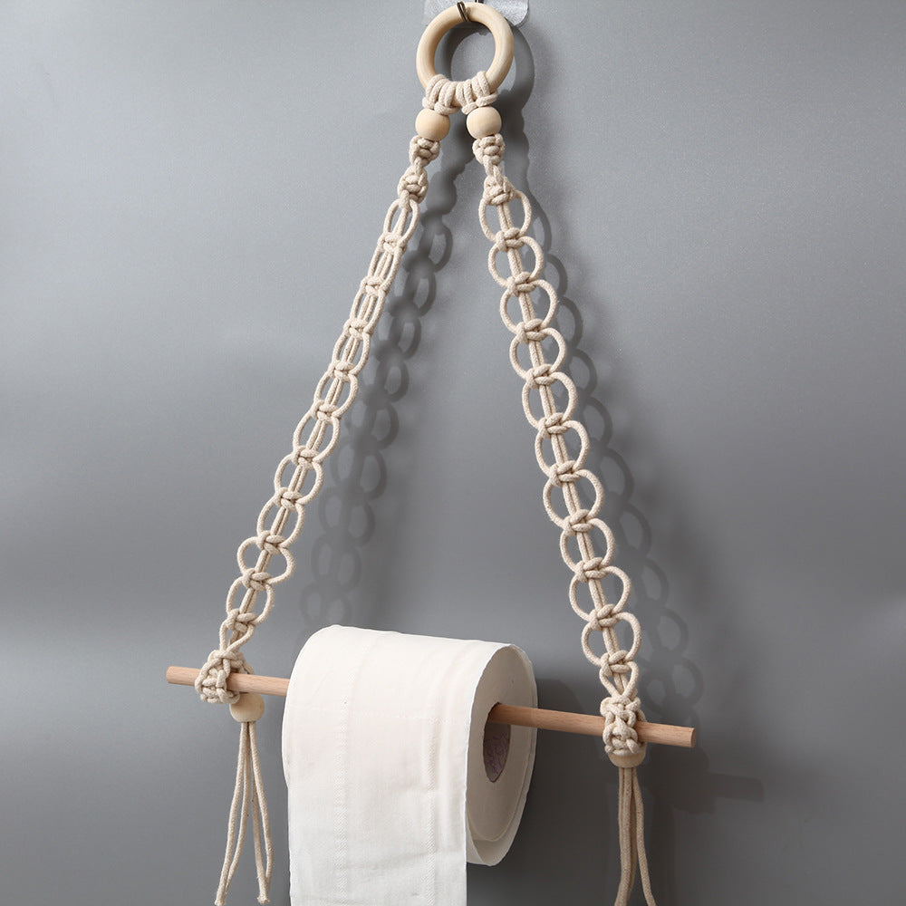 Dekorativer Makramee-Toilettenpapierhalter Brehn