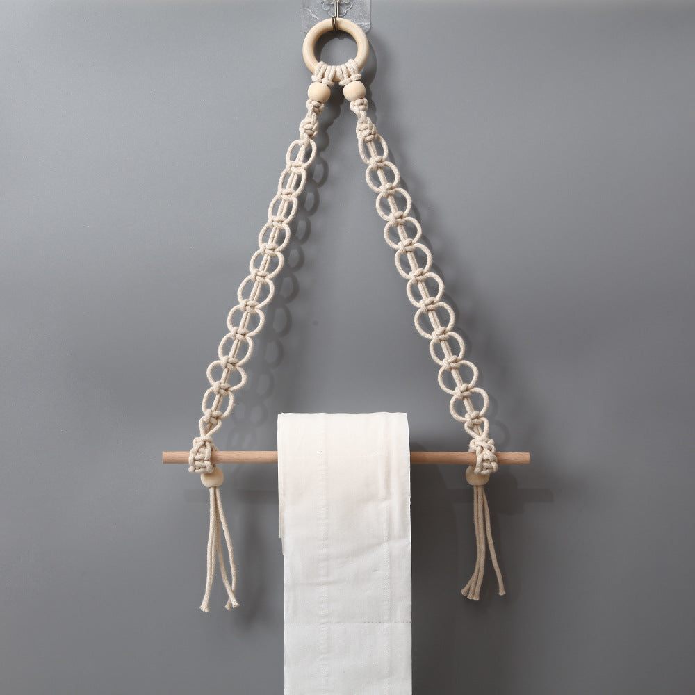 Dekorativer Makramee-Toilettenpapierhalter Brehn