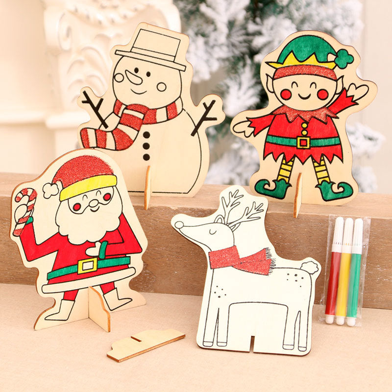 Holz Weihnachtsdekoration Set Brehn