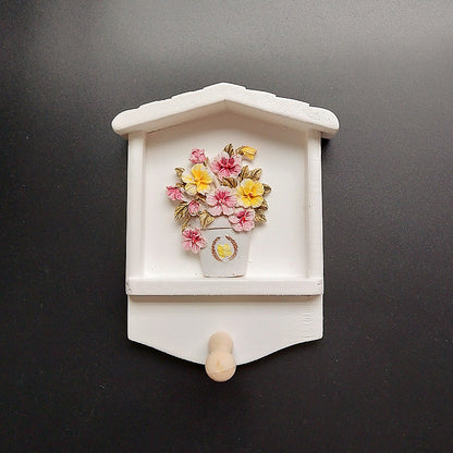 Dekorativer Schlüsselanhänger Wandmontage mit Sonnenblumenmotiv