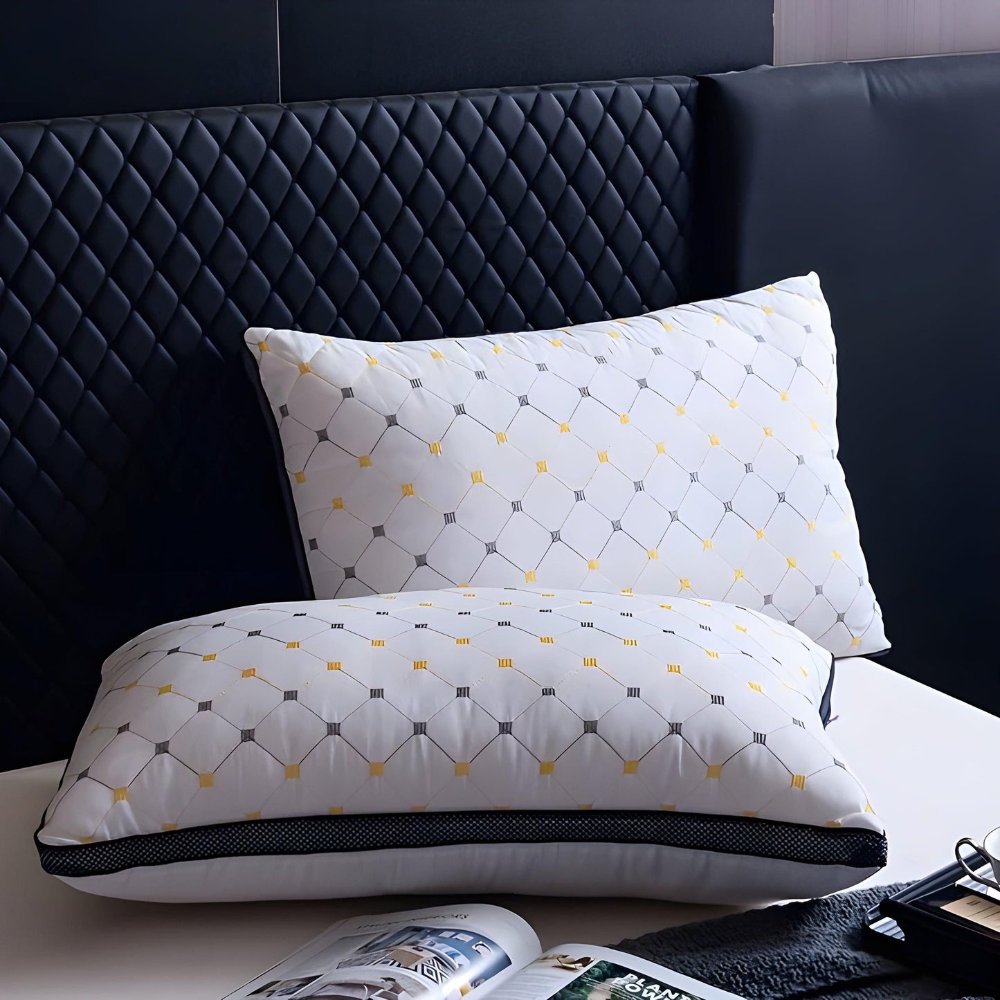 SkyDream Kissen – Besticktes Nackenstützkissen | Brehn