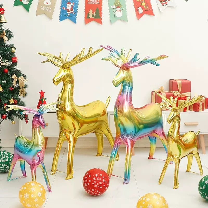 3D-Weihnachtsdekoration aus Aluminiumfolie