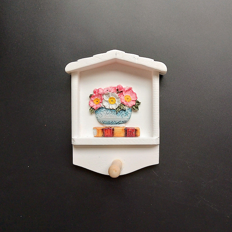Dekorativer Schlüsselanhänger Wandmontage mit Sonnenblumenmotiv