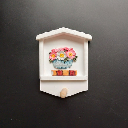 Dekorativer Schlüsselanhänger Wandmontage mit Sonnenblumenmotiv