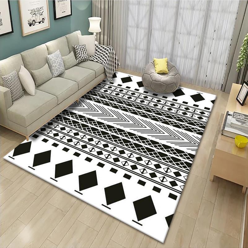Geometrisch gemusterter Teppich Brehn