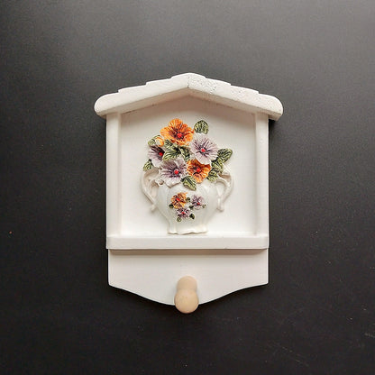 Dekorativer Schlüsselanhänger Wandmontage mit Sonnenblumenmotiv