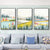 Brehn | Illustration Bäume Wandkunst Set Nordisch Hübsche Landschaft Leinwanddruck in Hellfarbe
