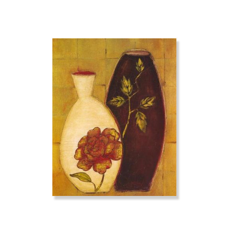 Brehn | Einzigartiger Blumenvase Leinwand Kunstdruck für Mädchenzimmer in Pastellfarben, mehrere Größen