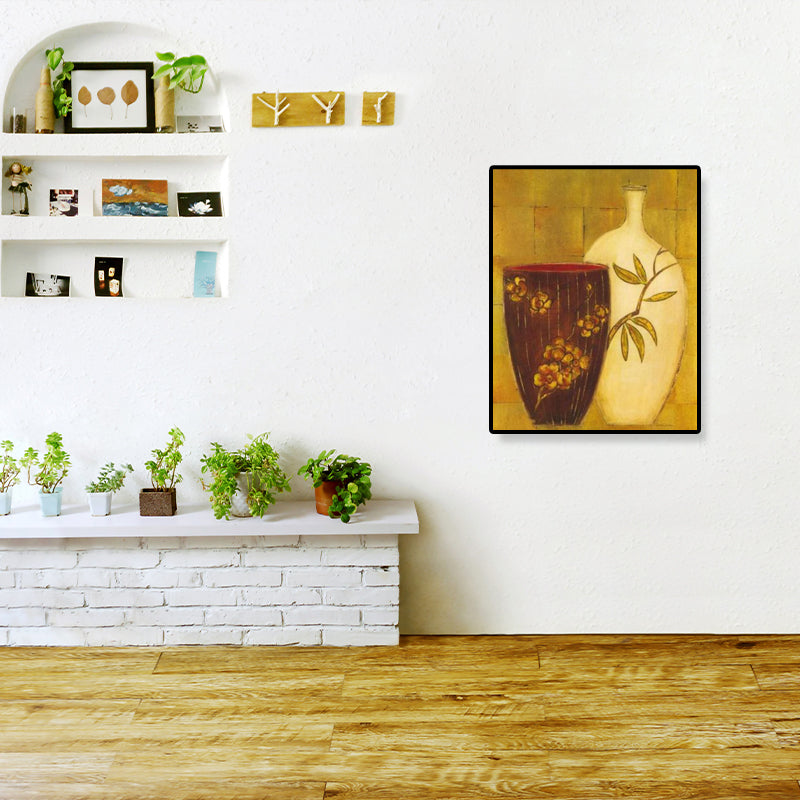 Brehn | Einzigartiger Blumenvase Leinwand Kunstdruck für Mädchenzimmer in Pastellfarben, mehrere Größen