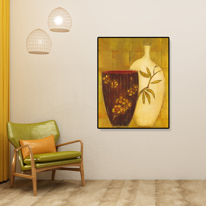 Brehn | Einzigartiger Blumenvase Leinwand Kunstdruck für Mädchenzimmer in Pastellfarben, mehrere Größen
