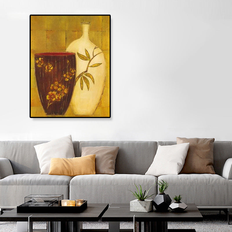 Brehn | Einzigartiger Blumenvase Leinwand Kunstdruck für Mädchenzimmer in Pastellfarben, mehrere Größen