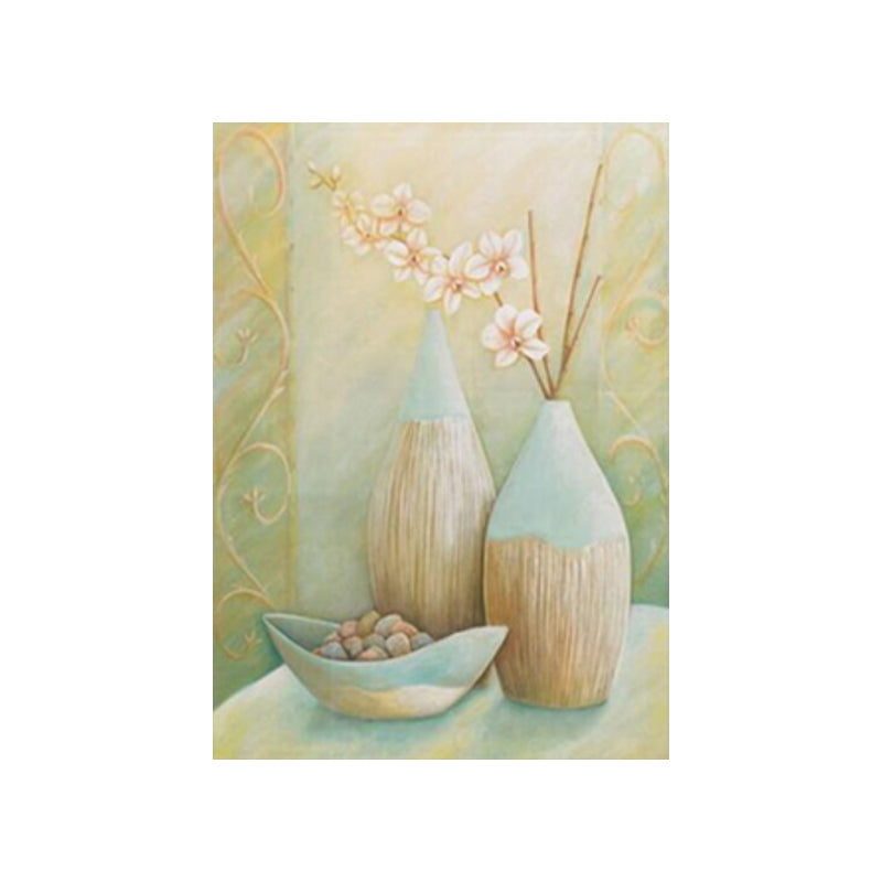 Brehn | Einzigartiger Blumenvase Leinwand Kunstdruck für Mädchenzimmer in Pastellfarben, mehrere Größen