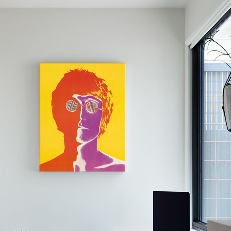 Brehn | Pop Art Musiker Wanddekoration Leinwand Texturiertes Pastellfarben Gemälde für das Arbeitszimmer