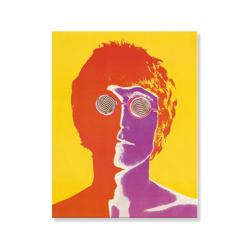 Brehn | Pop Art Musiker Wanddekoration Leinwand Texturiertes Pastellfarben Gemälde für das Arbeitszimmer