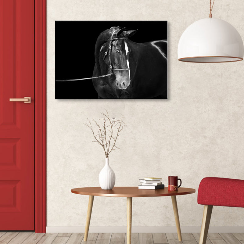 Brehn | Asiatischer Stil Wildtier Wanddekor Lichfarbig Texturiertes Leinwand Kunst für Wohnzimmer