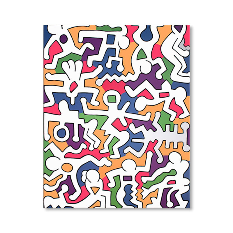 Brehn | Weißes Puzzle-Grafik-Leinwanddruck-texturiertes Wanddekor für das Gästezimmer, mehrere Größen