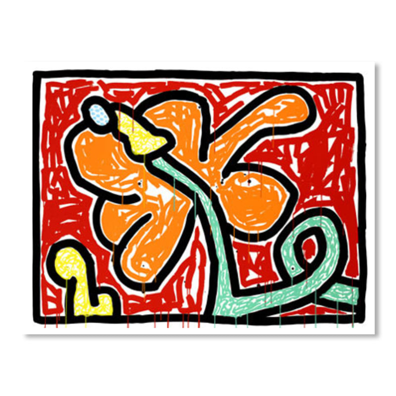 Brehn | Florales Design Wanddekoration Pop-Art texturiertes Leinwandbild in Pastellfarbe für das Familienzimmer
