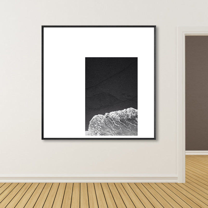 Brehn | Dunkle Retro Wandkunst Fotodruck Landschaftsleinwand für das Schlafzimmer, mehrere Größenoptionen