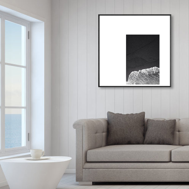 Brehn | Dunkle Retro Wandkunst Fotodruck Landschaftsleinwand für das Schlafzimmer, mehrere Größenoptionen