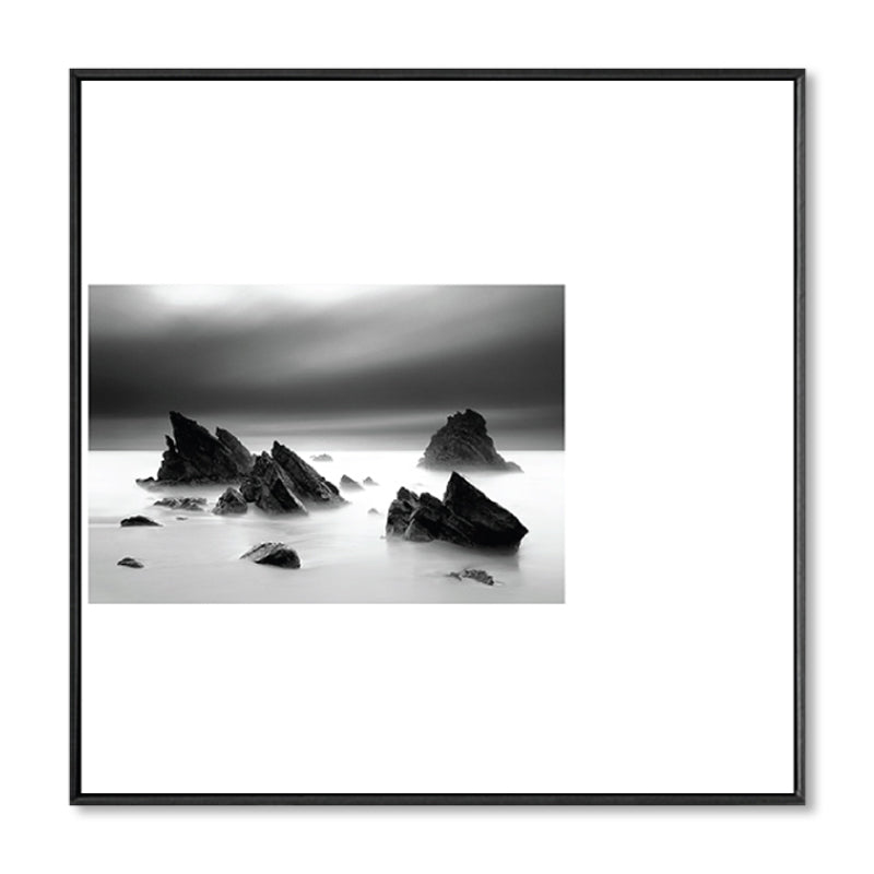 Brehn | Dunkle Retro Wandkunst Fotodruck Landschaftsleinwand für das Schlafzimmer, mehrere Größenoptionen